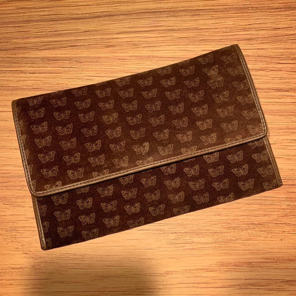 VINTAGE Bottega  Veneta Butterfly clutch/purse Soft  Leather!